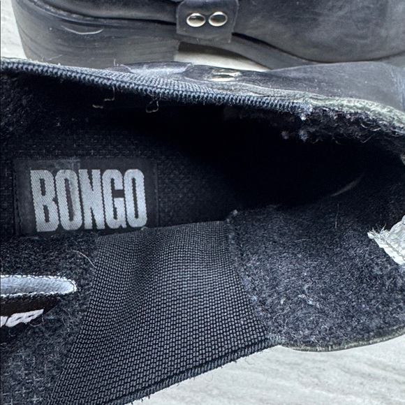 Bongo Black Leather Harness Strap Ankle Moto Boots Womens Size 8 - Picture 9 of 10